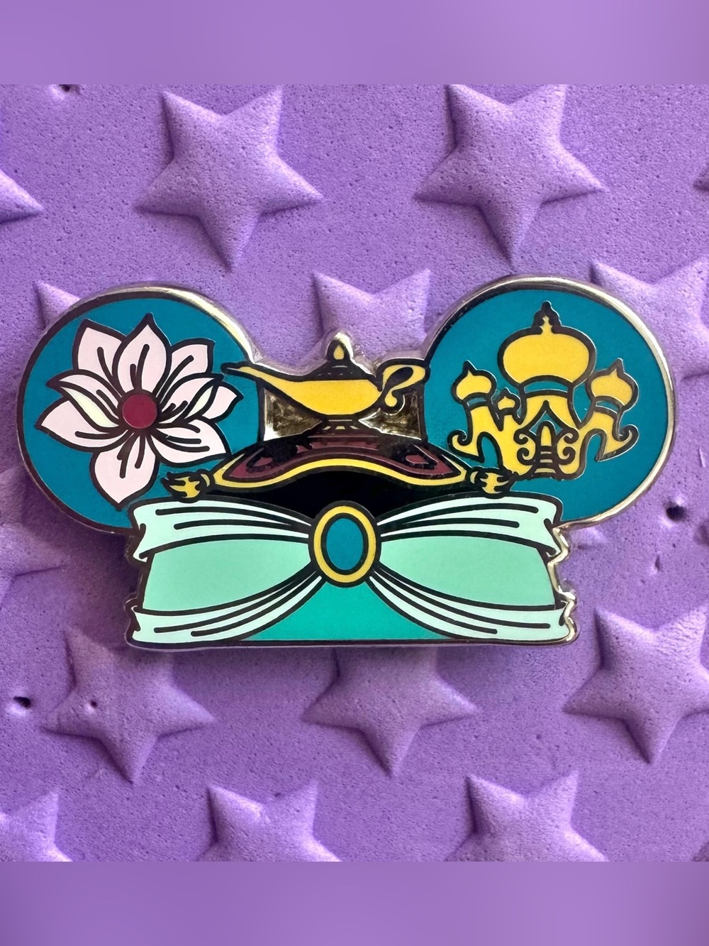 Hidden Disney Aladdin Princess Jasmine Ear Hat Pin 2012 Mystery Set
